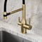 SANCOS Garda Смеситель для кухни с возможностью подключения фильтра для воды, цвет брашированное золото SC4009BG