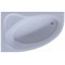 AQUATEK Фиджи Ванна пристенная асимметричная без панелей и слив-перелива, с каркасом (вклеенный) размер 170x110 см, левая,белый - фото 268212