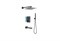 AQUATEK Set 4 в 1 душевой комплект , матовый черный AQ1673MB ЛИБРА AQ1673MB