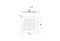 AQUATEK Квадратный верхний душ  250*250*2 мм  AQ2072CR AQ2072CR