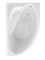 TIMO Iva Акриловая ванна асимметричная правая 1600*100*700 белый - фото 271504