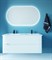 SANVIT Форма 120 Тумба под раковину подвесная для ванной комнаты , 2 выдвижных ящика (раковина R9122D) - фото 272014