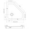 VECONI Душевой поддон пятиугольный Tezeo acrylic TZ-53B, 1000x1000x150, акрил, черный TZ53B-100-C5 - фото 272529 VECONI Душевой поддон пятиугольный Tezeo acrylic TZ-53B, 1000x1000x150, акрил, черный TZ53B-100-C5 - фото 272529