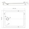 VECONI Душевой поддон прямоугольный Tezeo acrylic TZ-54, 1000x900x150, акрил, белый TZ54-10090-C5