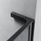 VECONI Душевая перегородка Korato KR-77B, 1000x2000, черный матовый, стекло прозрачное KR77B-100-01-C8