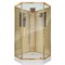 NIAGARA Luxe Душевая кабина трапеция размер 100x100 см, профиль - золото / стекло - прозрачное - фото 274068