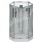 NIAGARA Luxe Душевая кабина трапеция размер 100x100 см, профиль - серебро / стекло - прозрачное - фото 274075