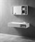 ABBER Тумба с раковиной Stein AS2640-1.0 R подвесная, белая матовая AS2640-1.0 R
