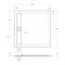BELBAGNO Due Душевой поддон акриловый квадратный размер 100x100 см, цвет белый TRAY-BB-DUE-A-100-4-W0