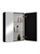 CONTINENT Eltoro Black Зеркальный шкаф с подсветкой прямоугольный (ШxВ) 75x85 см, датчик движения, цвет черный МВК114