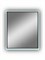 CONTINENT Зеркало с подсветкой прямоугольное (ШxВ) 70x60 см, бесконтактный сенсор, цвет черный - фото 277332