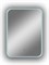 CONTINENT Зеркало с подсветкой прямоугольное (ШxВ) 70x50 см, бесконтактный сенсор, цвет белый - фото 277693