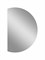 CONTINENT Зеркало с подсветкой полукруглое (ШxВ) 120x80 см, сенсор, цвет белый ЗЛП3537