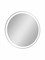CONTINENT Torneo White Зеркальный шкаф с подсветкой круглый Диаметр 70 см, сенсор, цвет белый - фото 278353
