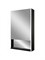 CONTINENT Filit Black Зеркальный шкаф с подсветкой прямоугольный (ШxВ) 60x80 см, датчик движения, цвет черный - фото 278405