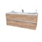 SANVIT Кубэ-2 ДУБ Тумба подвесная для ванной комнаты ширина 60 см, 2 выдвижных ящика (раковина r9060d) kkube2060dub