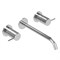 CEZARES Leaf Смеситель для раковины встраиваемый на три отверстия, длина излива 20 см, исполнение хром LEAF-BLI3L-20-L-01-W0