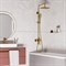 WASSERKRAFT A15501 Душевой комплект со смесителем, золото матовое WASSERKRAFT A15501