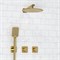 WASSERKRAFT A8251.306.180.259.285.194.201 Встраиваемый комплект для душа с верхней душевой насадкой и лейкой, золото матовое WASSERKRAFT A8251.306.180.259.285.194.201