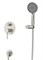 CEZARES Relax Душевой комплект встраиваемый (смеситель встраиваемый, верхний душ, ручной душ со шлангом, штуцер с держателем), сатин RELAX-DSET-IN