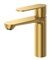 CEZARES Stylus Смеситель для раковины однорычажный с донным клапаном, брашированное золото STYLUS-LS-BORO