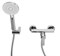 BELBAGNO Aurora Смеситель для душа в комплекте с ручным душем, шлангом и держателем, хром AURORA-ESDM-CRM