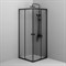 AM.PM Sunny Душевой уголок квадратный, раздвижные двери 80x80 черный,стекло прозрачное W87G-403-8080-BT