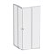 AM.PM Sunny Душевой уголок квадратный, раздвижные двери 90x90 серебро,стекло прозрачное W87G-403-9090-MT