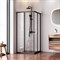 AM.PM Sunny Душевой уголок квадратный, раздвижные двери 90x90 черный,стекло прозрачное W87G-403-9090-BT