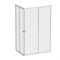 AM.PM Sunny Душевой уголок прямоугольный, раздвижные двери 120x80 серебро,стекло прозрачное W87G-403-12080-MT