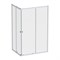 AM.PM Sunny Душевой уголок прямоугольный, раздвижные двери 120x90 серебро,стекло прозрачное W87G-403-12090-MT