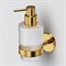 AM.PM X-Joy Стеклянный диспенсер для жидкого мыла с настенным держателем, золото A85A36999