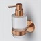 AM.PM X-Joy Стеклянный диспенсер для жидкого мыла с настенным держателем, роз. золото A85A36944