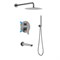 AQUATEK БЕТТА Set 4 в 1 Душевой комплект, шлиф. черный хром AQ1173BGM - фото 291516