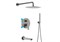 AQUATEK БЕТТА Set 4 в 1 Душевой комплект, шлиф. черный хром AQ1173BGM
