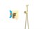 AQUATEK ОБЕРОН Набор с гигиеническим душем (смеситель + гигиеническая лейка + шланг + шланговое подсоединение с держателем), шлиф. золото AQ1219BG