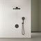 SANCOS Space Душевой комплект встраиваемый c термостатическим смесителем, цвет черный матовый, арт. SC3006MB SC3006MB