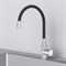 AM.PM X-Joy S Смеситель для кухни с гибким изливом, черный / хром F85B07602