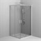 AM.PM Gem Душевое ограждение квадратное, раздвижные двери 100x100 хром матовый, стекло прозрачное W90G-403-100100-MT