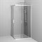AM.PM Gem Душевое ограждение квадратное, раздвижные двери 100x100 хром матовый, стекло прозрачное W90G-403-100100-MT