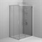AM.PM Gem Душевое ограждение прямоугольное, раздвижные двери 120x90 хром матовый, стекло прозрачное W90G-403-120290-MT