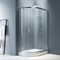 AM.PM Like Душевое ограждение асимметричное 120x80 двери раздвижные, стекло прозрачное, профиль матовый хром W83UG-302U120MT
