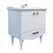 COMFORTY Тумба-умывальник напольная "Монако-80-1" белый глянец с раковиной 3380 00004136578CF
