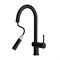 CERSANIT Brasko Смеситель для кухни однорычажный с выдвижным изливом черный A68225