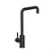 CERSANIT Como Смеситель для кухни однорычажный с п-образным изливом черный A68246