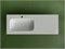 CERAMICA NOVA Grace Раковина накладная мебельная прямоугольная 1210x457x137 с чашей слева и отверстием под смеситель цвет белый CN7020