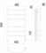 TERMINUS Классик П6 450х600 электро белый матовый ( new встроен диммер) Полотенцесушитель 4670078527561