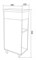 1MARKA Laura Тумба L с раковиной напольная ширина 40 см, цвет белый У85929