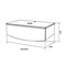 1MARKA Nega Тумба под раковину подвесная ширина 80 см, цвет белый Ц0000002813