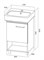 1MARKA Tera Тумба под раковину напольная ширина 55 см, цвет белый У76059